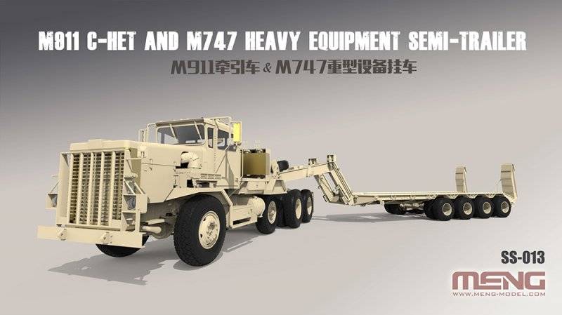 U.S. M911 C-HET(8x6)& M747 Heavy Equipment Semi-Trailer von MENG Models