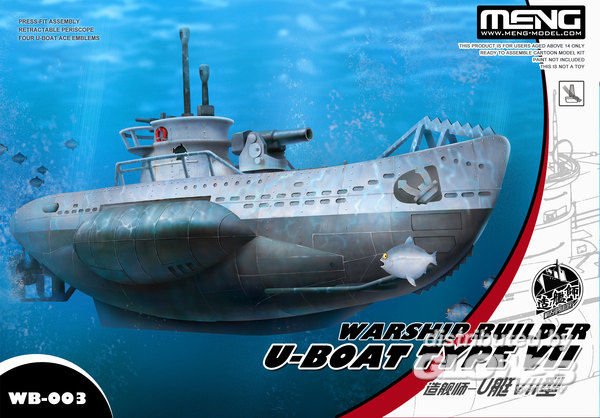 Warship Builder- U-Boat Type VII (Cartoon Model) von MENG Models