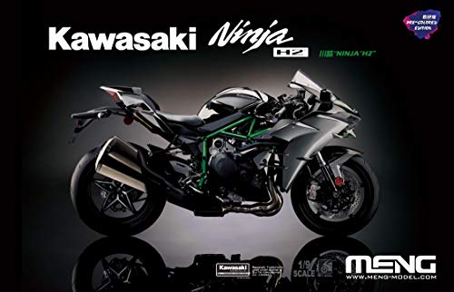 MENG MNGMT-002S Motorrad 1/9 Kawasaki Ninja H2, bemalt, Mehrfarbig, S von MENG