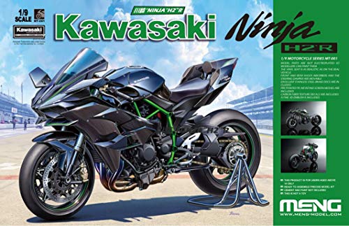 MENG MT-001 1/9 Kawasaki Ninja H2 R Modellbau, Schwarz von MENG