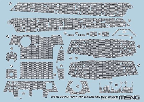 MENG SPS-039 Zimmerit Modellbausatz, Zubehör, Mehrfarbig von MENG