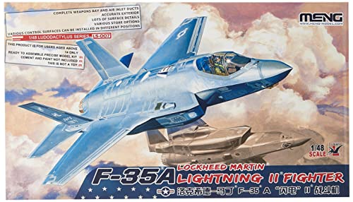 Meng LS-007 48 F 35A Militär Modellbausatz F-35A Lockheed Martin Lightning II Fight, Gray von MENG