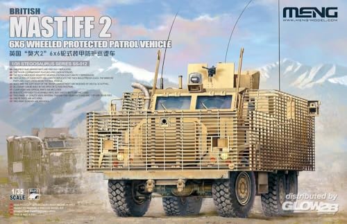 Meng SS-012 1/35 Mastiff 6x6 Armee Modellbausatz, Mehrfarbig, Large von MENG