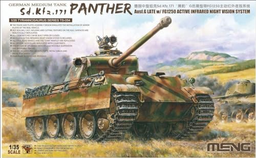 Meng TS-054 1/35 Sd.Kfz. 171 Panther, späte Ausführung Modellbausatz, Mehrfarbig von MENG