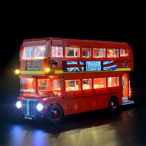 MENZAVA Licht-Set Kompatibel Mit 10258 Londoner Bus Creator Expert - Led-Beleuchtungsset Für Bausteinen Modell - Modell Set Nicht Enthalten von MENZAVA