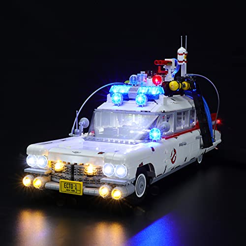 MENZAVA Licht-Set Kompatibel Mit 10274 Ghostbusters ECTO-1 Icons - Led-Beleuchtungsset Für Bausteinen Modell - Modell Set Nicht Enthalten von MENZAVA