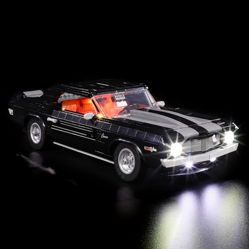 MENZAVA Licht-Set Kompatibel Mit 10304 Chevrolet Camaro Z28 Icons - Led-Beleuchtungsset Für Bausteinen Modell - Modell Set Nicht Enthalten von MENZAVA