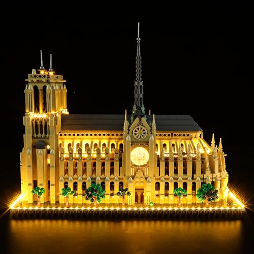 MENZAVA Licht-Set Kompatibel Mit 21061 Notre-Dame de Paris Architecture - Led-Beleuchtungsset Für Bausteinen Modell - Modell Set Nicht Enthalten von MENZAVA