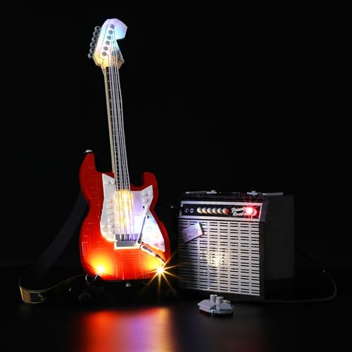 MENZAVA Licht-Set Kompatibel Mit 21329 Fender Stratocaster Ideas - Led-Beleuchtungsset Für Bausteinen Modell - Modell Set Nicht Enthalten von MENZAVA