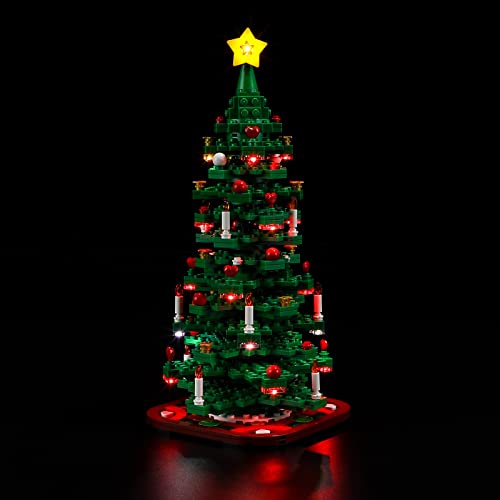 MENZAVA Licht-Set Kompatibel Mit 40573 Weihnachtsbaum - Led-Beleuchtungsset Für Bausteinen Modell - Modell Set Nicht Enthalten von MENZAVA