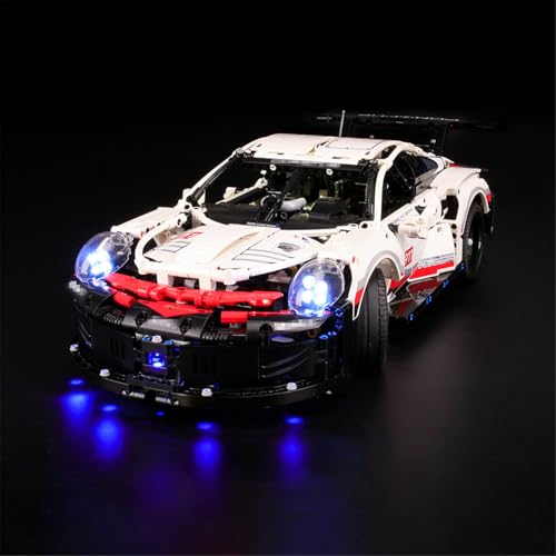 MENZAVA Licht-Set Kompatibel Mit 42096 Porsche 911 RSR Technic - Led-Beleuchtungsset Für Bausteinen Modell - Modell Set Nicht Enthalten von MENZAVA