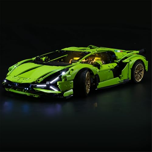 MENZAVA Licht-Set Kompatibel Mit 42115 Lamborghini Sián FKP 37 Technic - Led-Beleuchtungsset Für Bausteinen Modell - Modell Set Nicht Enthalten von MENZAVA