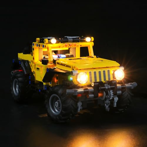 MENZAVA Licht-Set Kompatibel Mit 42122 Jeep Wrangler Technic - Led-Beleuchtungsset Für Bausteinen Modell - Modell Set Nicht Enthalten von MENZAVA