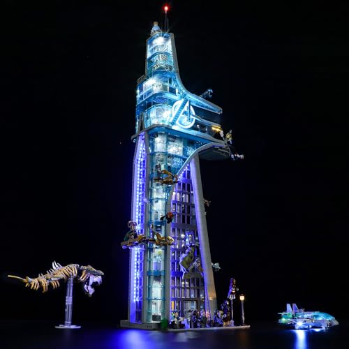 MENZAVA Licht-Set Kompatibel Mit 76269 Avengers Tower - Led-Beleuchtungsset Für Bausteinen Modell - Modell Set Nicht Enthalten von MENZAVA