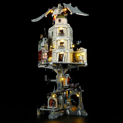 MENZAVA Licht-Set Kompatibel Mit 76417 Gringotts Zaubererbank – Sammleredition Harry Potter - Led-Beleuchtungsset Für Bausteinen Modell - Modell Set Nicht Enthalten von MENZAVA