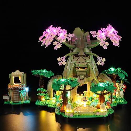 MENZAVA Licht-Set Kompatibel Mit 77092 Deku-Baum 2-in-1 The Legend of Zelda - Led-Beleuchtungsset Für Bausteinen Modell - Modell Set Nicht Enthalten von MENZAVA