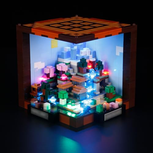 MENZAVA Licht-Set Kompatibel Mit Minecraft Die Werkbank 21265 - Led-Beleuchtungsset Für Bausteinen Modell - Modell Set Nicht Enthalten von MENZAVA