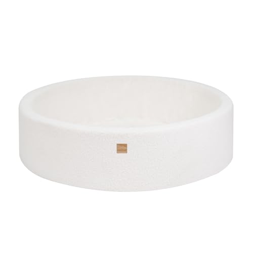 MEOWBABY Bällebad 120x30cm Boucle - Bällebad Baby ab 1 Jahr - Bällebad Kinder - Weiches Schaumstoff Ballgrube mit ohne Bällen, Boucle, Weiß MEOWBABY Bällebad 120x30cm Boucle - Bällebad Baby ab 1 Jahr - Bällebad Kinder - Weiches Schaumstoff Ballgrube mit ohne Bällen, Boucle, Weiß von MEOWBABY