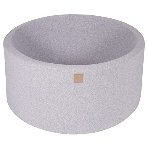 MEOWBABY Bällebad Baby - Rund 90x40cm Ball Pit für Kinder ab 1 Jahr ohne Bälle - Weiches & Sicheres Bällepool, Cotton, Hellgrau MEOWBABY Bällebad Baby - Rund 90x40cm Ball Pit für Kinder ab 1 Jahr ohne Bälle - Weiches & Sicheres Bällepool, Cotton, Hellgrau von MEOWBABY