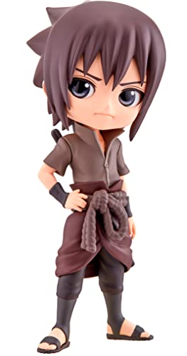 BANPRESTO Figur Q Posket-Uchiha Sasuke-Naruto Shippuden (Ver.B) 14 cm BP18710 Mehrfarbig, Einheitsgröße von Banpresto