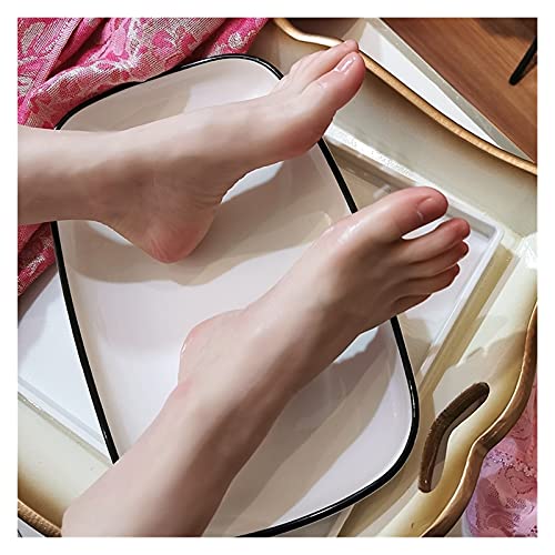 Silikonfuß 1. 7 CM Simulation Silikon Fußmodell Weibliche Strümpfe Schuh Requisiten Fotografie Nagelkunst Pediküre Skizze Malerei Tattoo Erzeugt ein gutes Berührungsgefühl(1 Pair foot) von MERHOVO