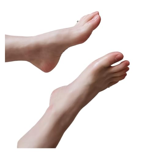 Silikonfuß 17CM Simulation Silikon Fuß Mo Weibliche Strumpf for Pediküre Füße Schuh Requisiten Fotografie Nail art Malerei Tattoo TGZ2901 Erzeugt ein gutes Berührungsgefühl(Left foot) von MERHOVO