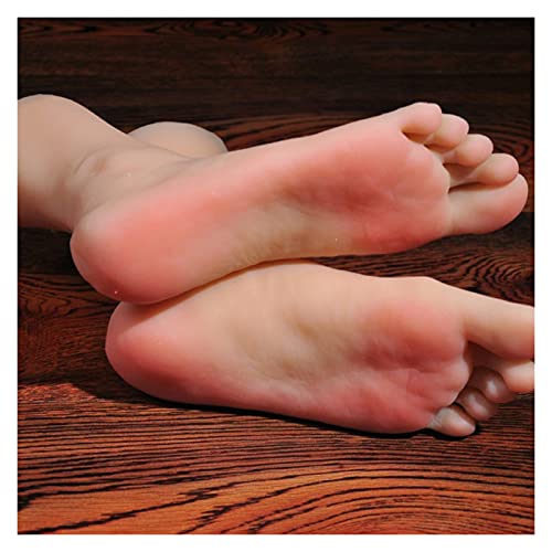 Silikonfuß Gefälschte Upright Fuß Modell Ständer Maniküre Praxis Filmrequisiten Männlich TPE. Maniküre-Praxis-Movie-Requisiten Erzeugt ein gutes Berührungsgefühl(Skin All Silicone,Right foot) von MERHOVO