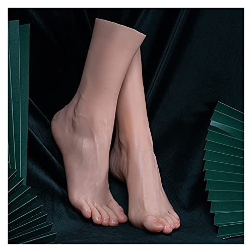 Silikonfuß Simulation Fußmodell sichtbar Blutgefäße Schöne Zehen REALLIFE Beinanzeige Nagelkunst Maniküre Requisiten Silikon Erzeugt ein gutes Berührungsgefühl(All Joint Movable,Right foot) von MERHOVO