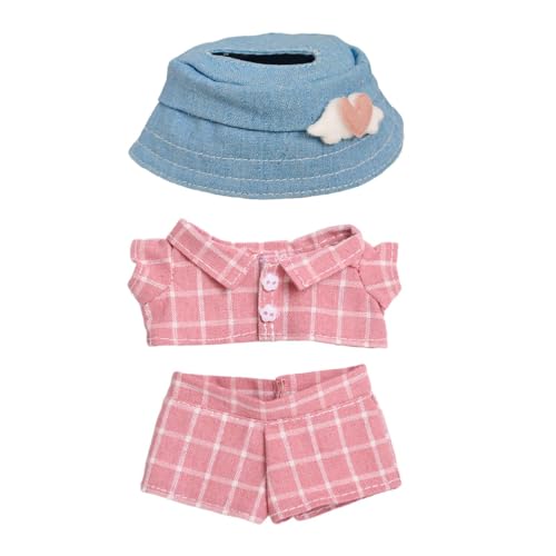 Bezaubernde Puppen Outfits für 17 cm Große Plüschpuppen, mit Blauem Hut von MERIGLARE