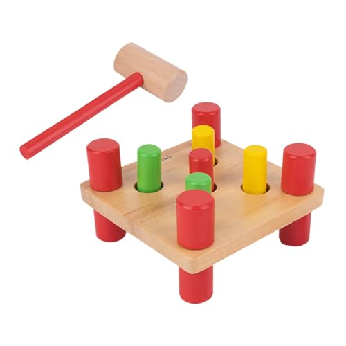 Holzhammer-Spielzeug für Kinder, Klopfbank, Holzspielzeug, Holzhammer, Klopfspielzeug für Kinder von MERIGLARE