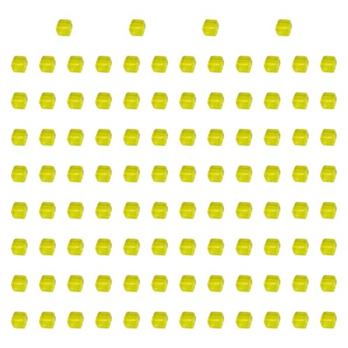 MERIGLARE 100 Leere Stapelwürfel Aus Acryl, 1 cm Große Lernbausteine, Brettspiel für Frühlernzentren, Gelb MERIGLARE 100 Leere Stapelwürfel Aus Acryl, 1 cm Große Lernbausteine, Brettspiel für Frühlernzentren, Gelb von MERIGLARE