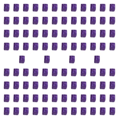 MERIGLARE 100 Leere Stapelwürfel Aus Acryl, 1 cm Große Lernbausteine, Brettspiel für Frühlernzentren, Violett MERIGLARE 100 Leere Stapelwürfel Aus Acryl, 1 cm Große Lernbausteine, Brettspiel für Frühlernzentren, Violett von MERIGLARE