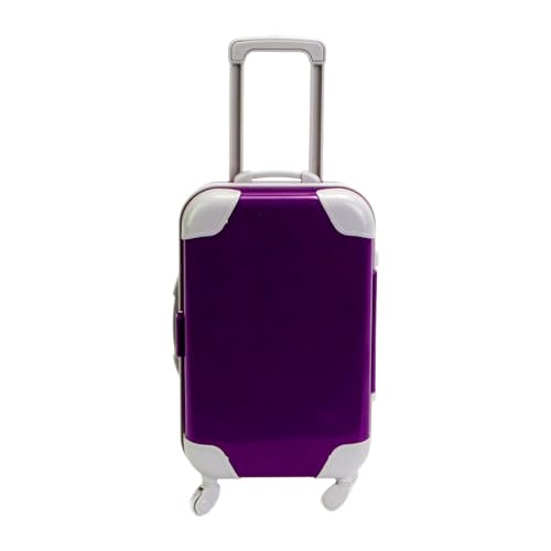 MERIGLARE 18 Zoll Puppenkoffer, Gepäck, Mini Trolley, Gepäckbox, Rollenspielspielzeug, Miniaturspielzeug für Kinder, Weihnachten, Lila MERIGLARE 18 Zoll Puppenkoffer, Gepäck, Mini Trolley, Gepäckbox, Rollenspielspielzeug, Miniaturspielzeug für Kinder, Weihnachten, Lila von MERIGLARE