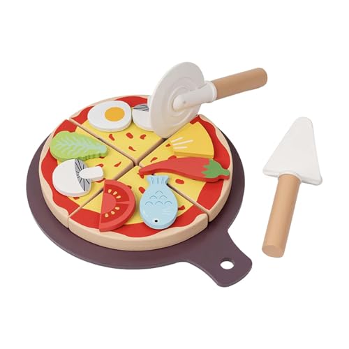 MERIGLARE Holz Pizza Spielen Lebensmittel Pretend Spielen Lebensmittel Set Geburtstag MERIGLARE Holz Pizza Spielen Lebensmittel Pretend Spielen Lebensmittel Set Geburtstag von MERIGLARE