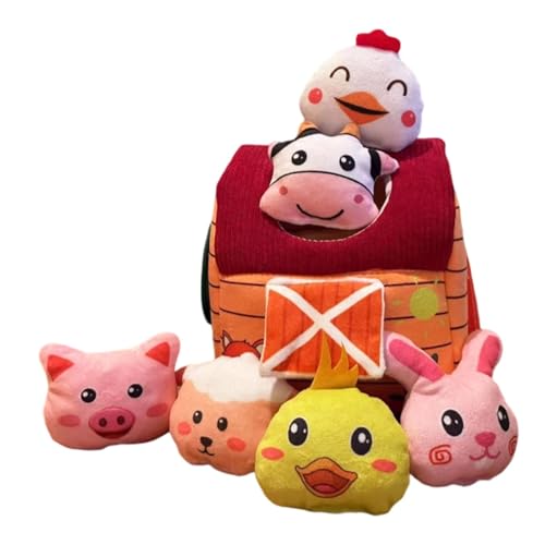 MERIGLARE Kuscheltier Haus Set mit Bauernhoftieren, Niedliche Heimdekoration, Mini Bauernhaus, Bauernhoftiere, Spielzeug, Puppen für Kinder, Style A MERIGLARE Kuscheltier Haus Set mit Bauernhoftieren, Niedliche Heimdekoration, Mini Bauernhaus, Bauernhoftiere, Spielzeug, Puppen für Kinder, Style A von MERIGLARE