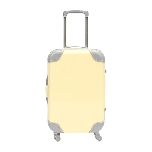 MERIGLARE Mini Koffer für Puppen mit Teleskopgriff Und Stauraum für Kinder, Gelb MERIGLARE Mini Koffer für Puppen mit Teleskopgriff Und Stauraum für Kinder, Gelb von MERIGLARE