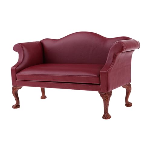 MERIGLARE Puppenhaus Möbel Mini Sofa PU Figur Puppe Sofa Ornament 1/6 MERIGLARE Puppenhaus Möbel Mini Sofa PU Figur Puppe Sofa Ornament 1/6 von MERIGLARE