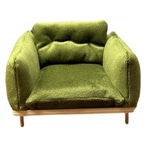 MERIGLARE Puppenhaussessel Im Maßstab 1:12, Dekoratives Miniatursofa, Kleines Modell, 10 X 8 X 6,5 cm, GrÜn MERIGLARE Puppenhaussessel Im Maßstab 1:12, Dekoratives Miniatursofa, Kleines Modell, 10 X 8 X 6,5 cm, GrÜn von MERIGLARE