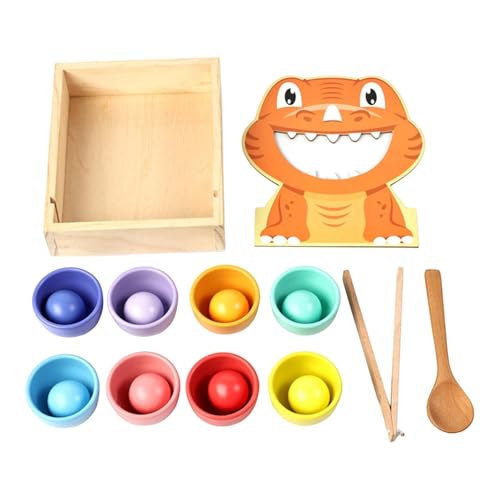 MERIGLARE Regenbogenbälle in Bechern, Lernspiel Aus Holz, Lernaktivitäten, Zuordnungsspiel MERIGLARE Regenbogenbälle in Bechern, Lernspiel Aus Holz, Lernaktivitäten, Zuordnungsspiel von MERIGLARE