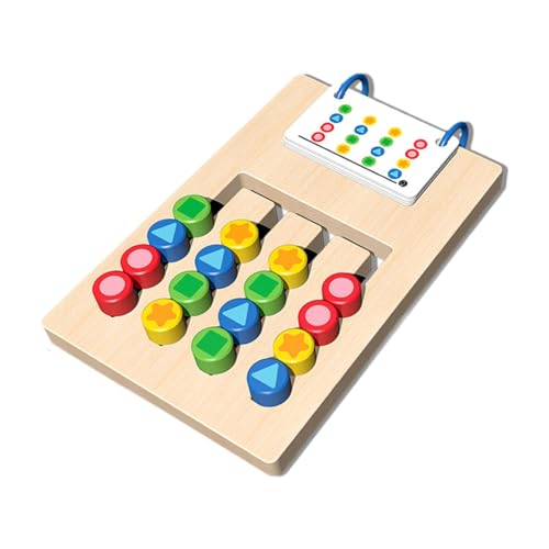 MERIGLARE Schiebepuzzle, Farb Und Formabgleich für Jungen Und Mädchen, Kinder Im Alter von 3, 4, 5, 6 Und 7 Jahren MERIGLARE Schiebepuzzle, Farb Und Formabgleich für Jungen Und Mädchen, Kinder Im Alter von 3, 4, 5, 6 Und 7 Jahren von MERIGLARE