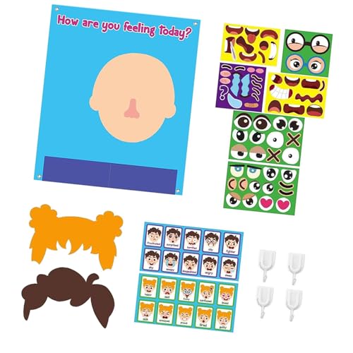 MERIGLARE Soziales, Emotionales Lernspielzeug, Filzbrett, Erstellen Sie Mehrere Gesichtsausdrücke, Lustige Gesichter Spiele für 3 bis 4 Jährige Mädchen Und Jun, Stil A MERIGLARE Soziales, Emotionales Lernspielzeug, Filzbrett, Erstellen Sie Mehrere Gesichtsausdrücke, Lustige Gesichter Spiele für 3 bis 4 Jährige Mädchen Und Jun, Stil A von MERIGLARE