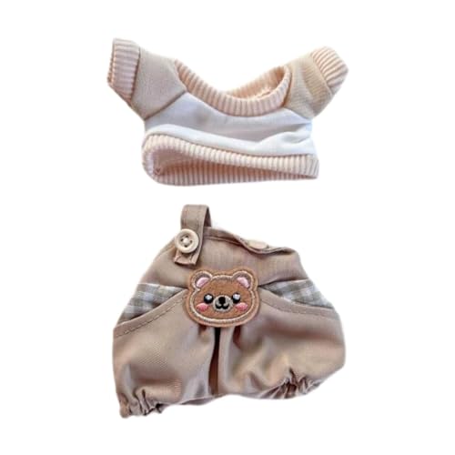 Puppenkleidungsset für Puppen mit Bärenmotiv, Junge Mädchen, DIY Puppenzubehör, Khaki von MERIGLARE