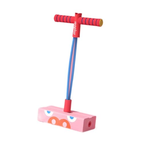 Schaumstoff-Pogo- für Kinder, Indoor-/Outdoor-Spielzeug, Sportspiel-Spielzeug, sicheres und unterhaltsames Springstock-Frosch-Springspielzeug, rosa Basis von MERIGLARE