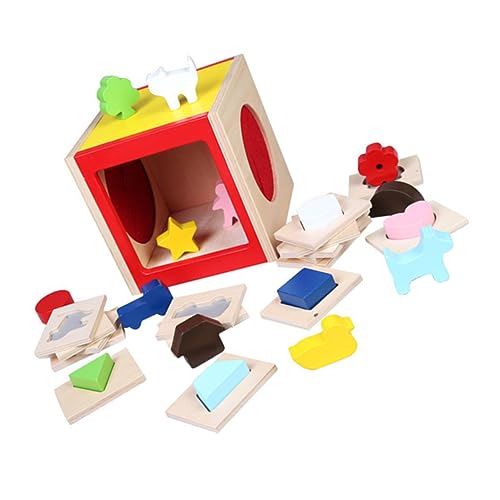 MERRYHAPY 1 Satz Blindzauber-touchbox Form-Puzzle-Spiel Exquisites Puzzle-Spielzeug Stapelspielzeug Für Babys Kinderspielzeug Lernspielzeug Für Spielzeug Für Kleinkinder Babyspielzeug Holz von MERRYHAPY