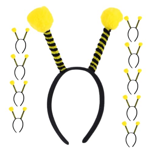 MERRYHAPY 10 Stück Teiliges Bienen Ameisen stirnband aus Leichtem Material Langlebig und Bequem mit Niedlichen Tierantennen und Pompons als Bienenkostüm Accessoire für Halloween und MERRYHAPY 10 Stück Teiliges Bienen Ameisen stirnband aus Leichtem Material Langlebig und Bequem mit Niedlichen Tierantennen und Pompons als Bienenkostüm Accessoire für Halloween und von MERRYHAPY