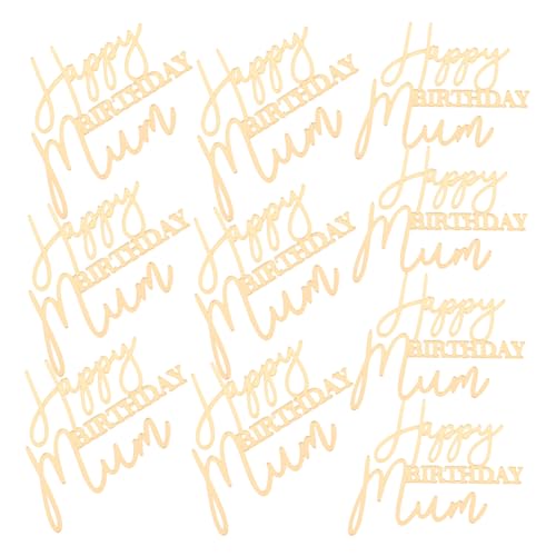 MERRYHAPY 10 Stück Teiliges Kunststoff Cake Topper für Muttertags Geburtstagsfeiern Wiederverwendbare stilvolle Kuchen-dekoration für Mamas Party Stilvolle und Langlebige MERRYHAPY 10 Stück Teiliges Kunststoff Cake Topper für Muttertags Geburtstagsfeiern Wiederverwendbare stilvolle Kuchen-dekoration für Mamas Party Stilvolle und Langlebige von MERRYHAPY
