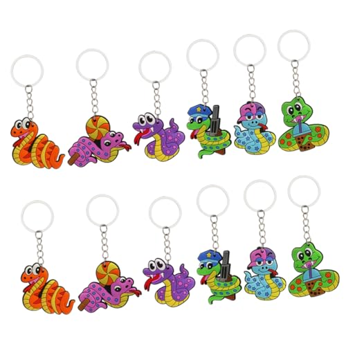 MERRYHAPY 12 Stück Teiliges Bunter Cartoon schlangen Schlüsselanhänger aus Metall Niedliches Tier design Vielseitiger Schlüsselring Anhänger Praktische Tasche und Rucksack Dekoration MERRYHAPY 12 Stück Teiliges Bunter Cartoon schlangen Schlüsselanhänger aus Metall Niedliches Tier design Vielseitiger Schlüsselring Anhänger Praktische Tasche und Rucksack Dekoration von MERRYHAPY