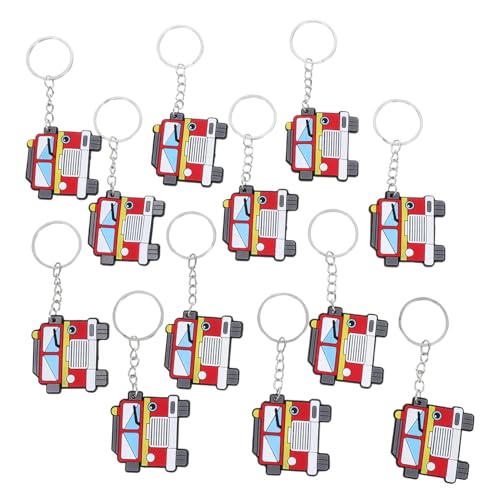 MERRYHAPY 12 Stück Teiliges Feuerwehr Schlüsselanhänger mit Stilvollem Feuerwehrauto Design Vielseitig als Partydeko und für Kindergeburtstag Feuerwehrmann Mottofeiern Dankeschön und MERRYHAPY 12 Stück Teiliges Feuerwehr Schlüsselanhänger mit Stilvollem Feuerwehrauto Design Vielseitig als Partydeko und für Kindergeburtstag Feuerwehrmann Mottofeiern Dankeschön und von MERRYHAPY
