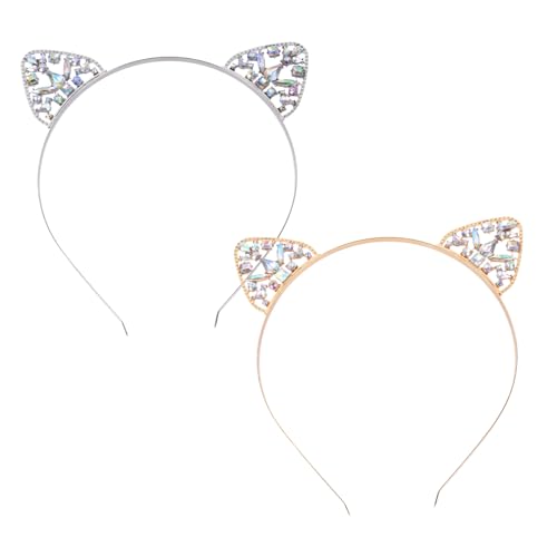 MERRYHAPY 2 Stück Glänzendes Katzenohren Haarband mit Strasssteinen Gold und Weiß Leichtes Party accessoire für Frauen und Mädchen für Festivals Halloween und Festliche Anlässe MERRYHAPY 2 Stück Glänzendes Katzenohren Haarband mit Strasssteinen Gold und Weiß Leichtes Party accessoire für Frauen und Mädchen für Festivals Halloween und Festliche Anlässe von MERRYHAPY