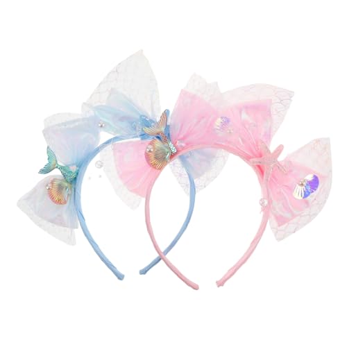MERRYHAPY 2 Stück Meerjungfrau Haarbänder für Mädchen Unterwasser Thema Haarschmuck mit Glitzer für Prinzessinnenpartys und Strand Events und Blau MERRYHAPY 2 Stück Meerjungfrau Haarbänder für Mädchen Unterwasser Thema Haarschmuck mit Glitzer für Prinzessinnenpartys und Strand Events und Blau von MERRYHAPY